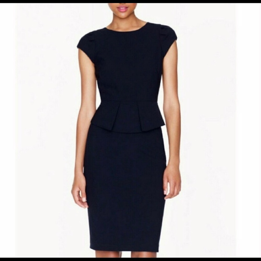 NWOT-JCrew peplum suit dress (red)